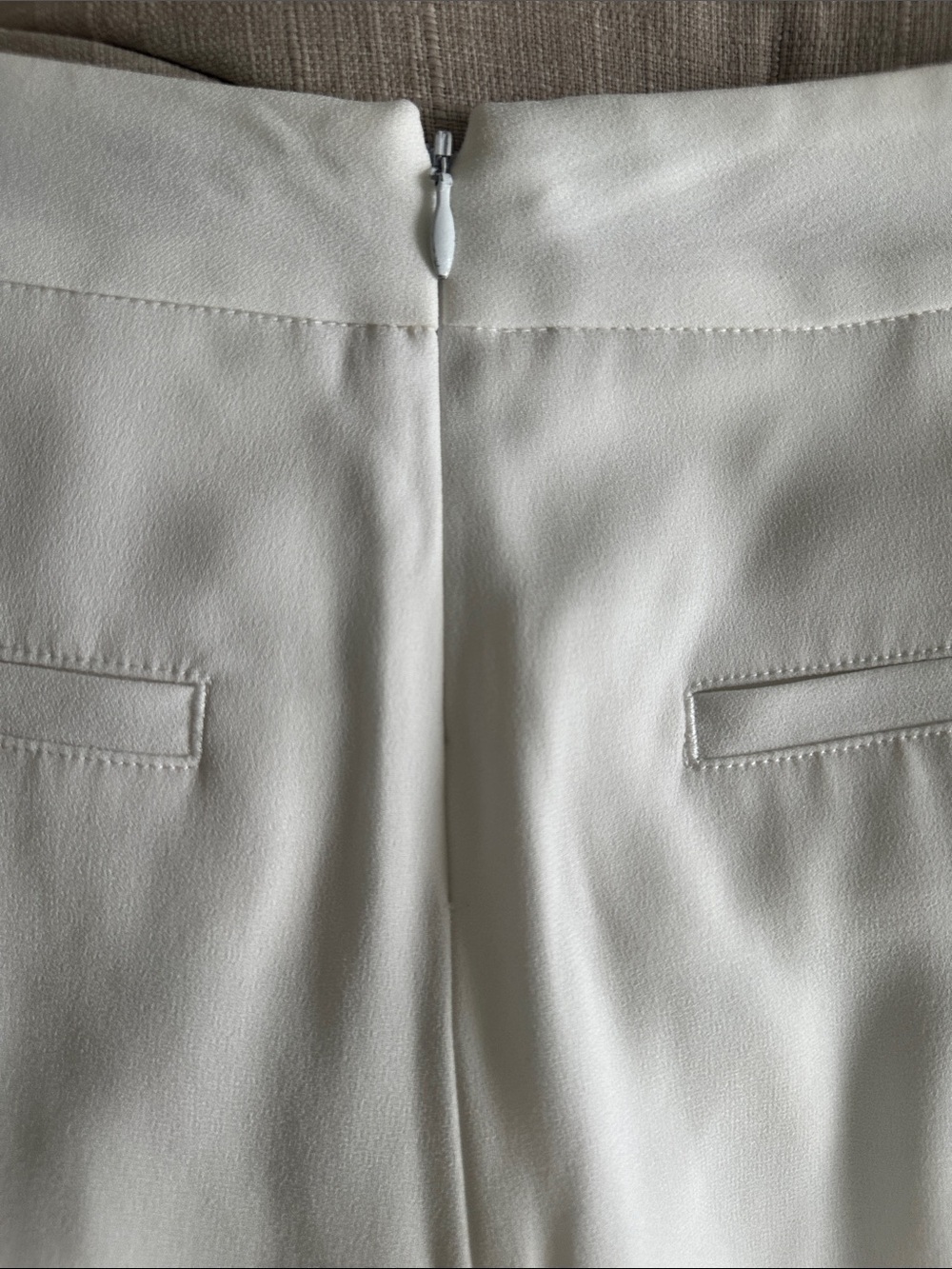 rag & bone Ivory Wide-Leg Pleated Trousers - Picture 5 of 10